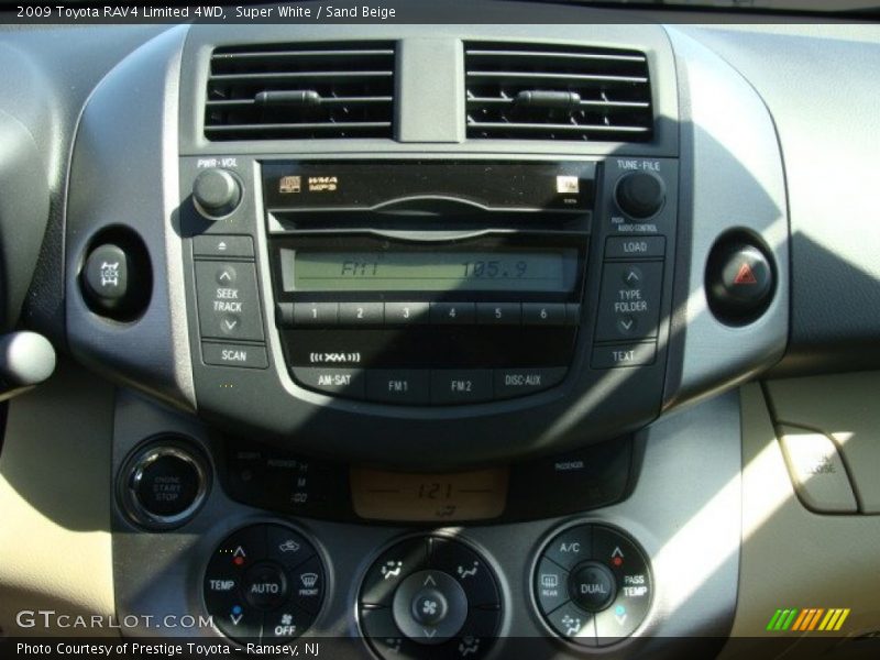 Super White / Sand Beige 2009 Toyota RAV4 Limited 4WD