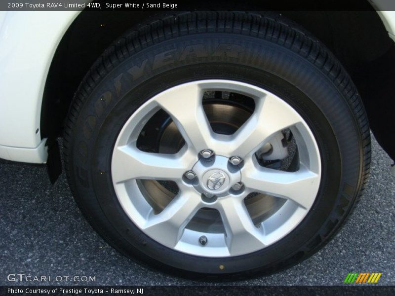 Super White / Sand Beige 2009 Toyota RAV4 Limited 4WD