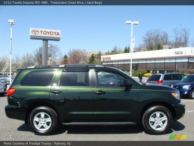 Timberland Green Mica / Sand Beige 2010 Toyota Sequoia SR5 4WD