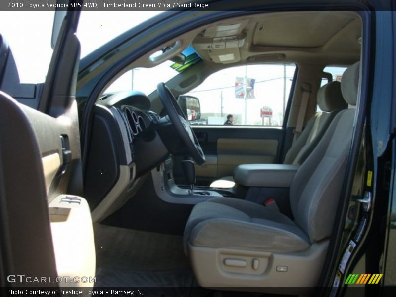 Timberland Green Mica / Sand Beige 2010 Toyota Sequoia SR5 4WD