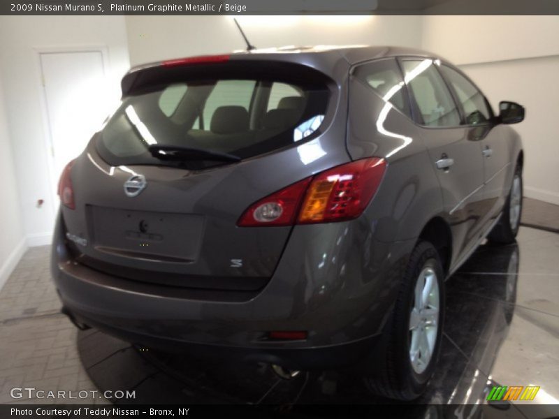 Platinum Graphite Metallic / Beige 2009 Nissan Murano S