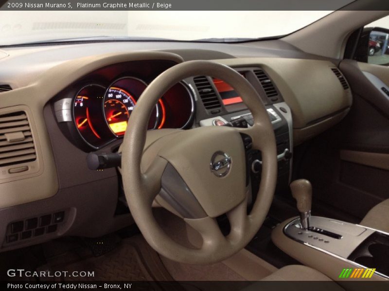 Platinum Graphite Metallic / Beige 2009 Nissan Murano S