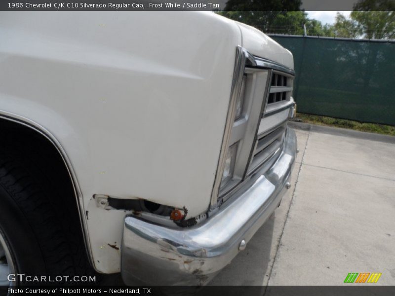Frost White / Saddle Tan 1986 Chevrolet C/K C10 Silverado Regular Cab