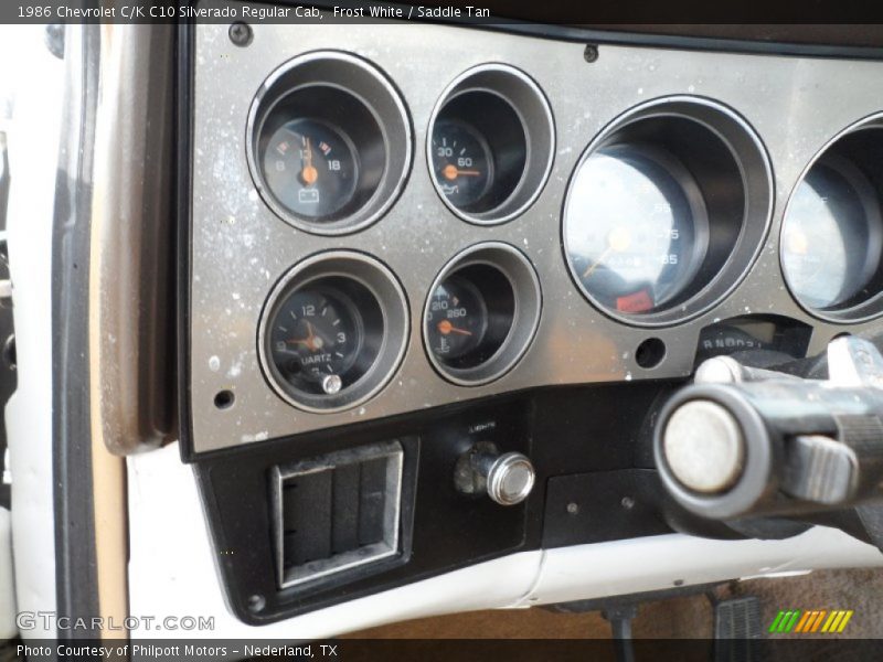 Frost White / Saddle Tan 1986 Chevrolet C/K C10 Silverado Regular Cab