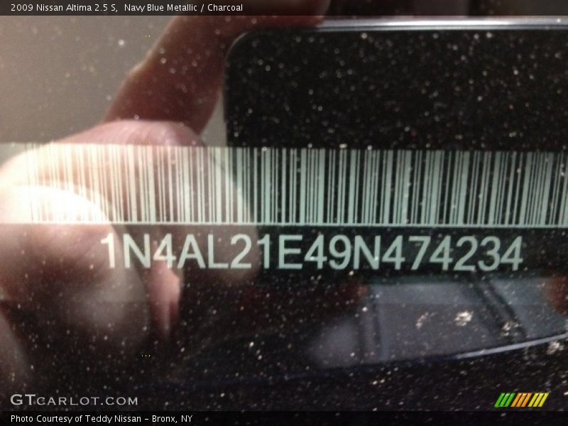 Navy Blue Metallic / Charcoal 2009 Nissan Altima 2.5 S