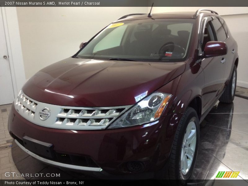 Merlot Pearl / Charcoal 2007 Nissan Murano S AWD