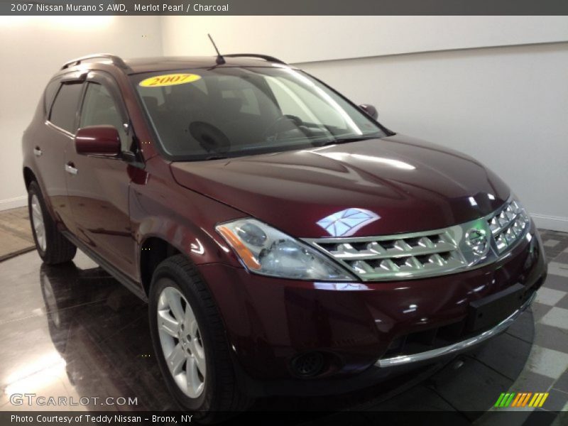 Merlot Pearl / Charcoal 2007 Nissan Murano S AWD