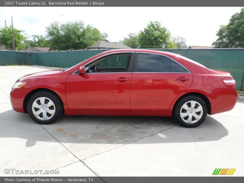Barcelona Red Metallic / Bisque 2007 Toyota Camry LE