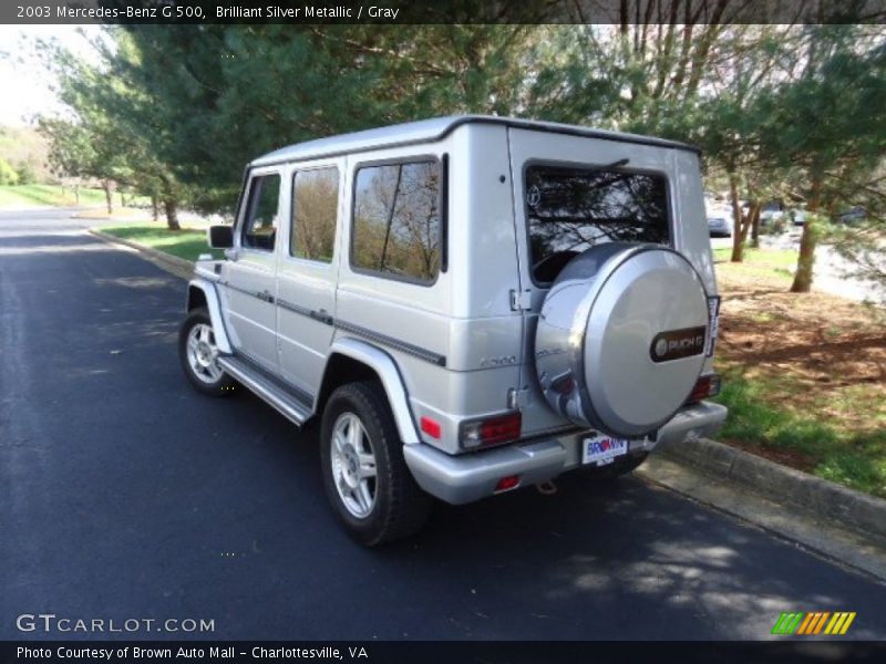 Brilliant Silver Metallic / Gray 2003 Mercedes-Benz G 500