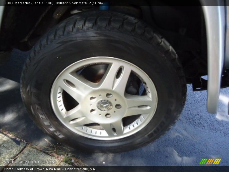 Brilliant Silver Metallic / Gray 2003 Mercedes-Benz G 500