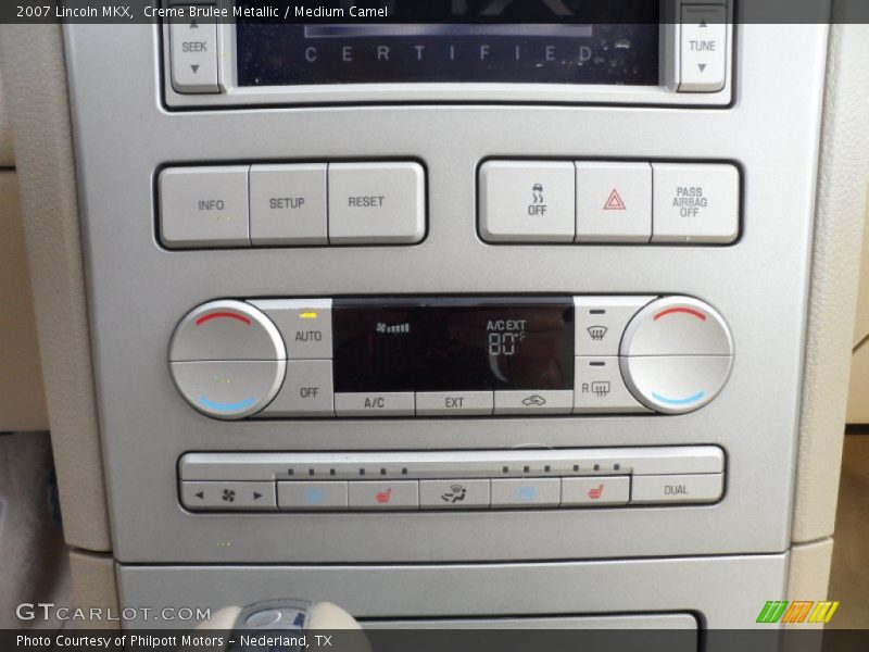 Creme Brulee Metallic / Medium Camel 2007 Lincoln MKX