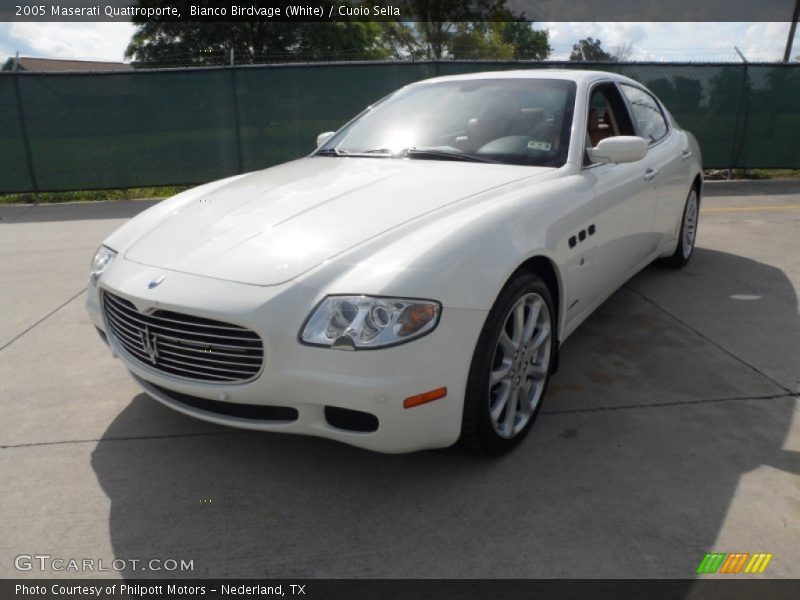 Bianco Birdvage (White) / Cuoio Sella 2005 Maserati Quattroporte