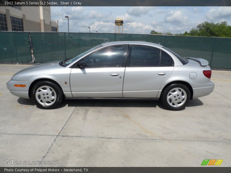Silver / Gray 2002 Saturn S Series SL2 Sedan