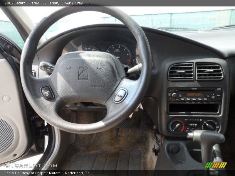 Silver / Gray 2002 Saturn S Series SL2 Sedan