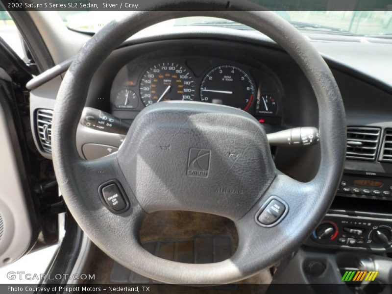 Silver / Gray 2002 Saturn S Series SL2 Sedan