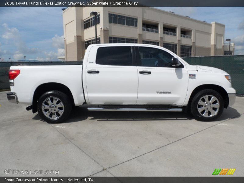 Super White / Graphite Gray 2008 Toyota Tundra Texas Edition CrewMax