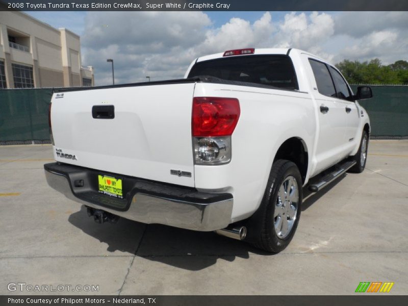 Super White / Graphite Gray 2008 Toyota Tundra Texas Edition CrewMax