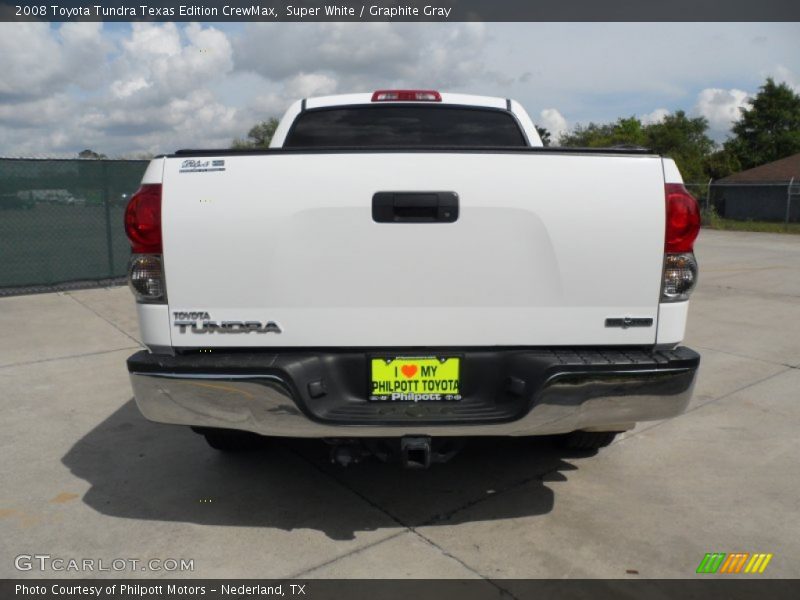 Super White / Graphite Gray 2008 Toyota Tundra Texas Edition CrewMax