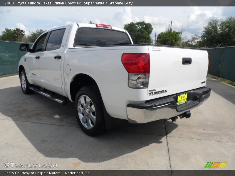 Super White / Graphite Gray 2008 Toyota Tundra Texas Edition CrewMax
