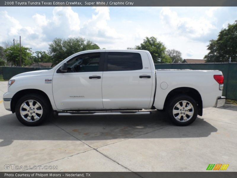 Super White / Graphite Gray 2008 Toyota Tundra Texas Edition CrewMax