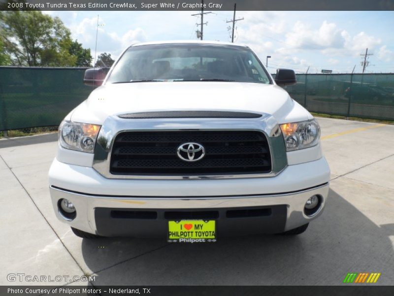 Super White / Graphite Gray 2008 Toyota Tundra Texas Edition CrewMax
