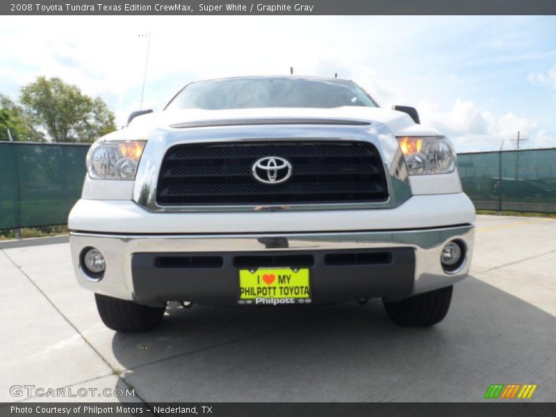 Super White / Graphite Gray 2008 Toyota Tundra Texas Edition CrewMax
