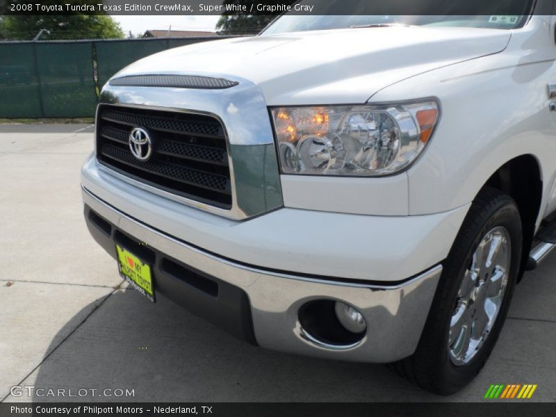 Super White / Graphite Gray 2008 Toyota Tundra Texas Edition CrewMax