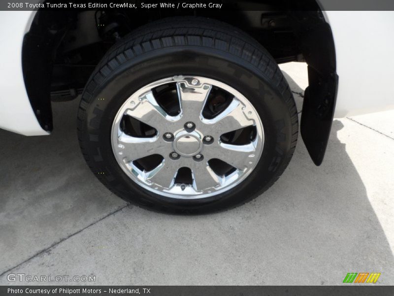 Super White / Graphite Gray 2008 Toyota Tundra Texas Edition CrewMax
