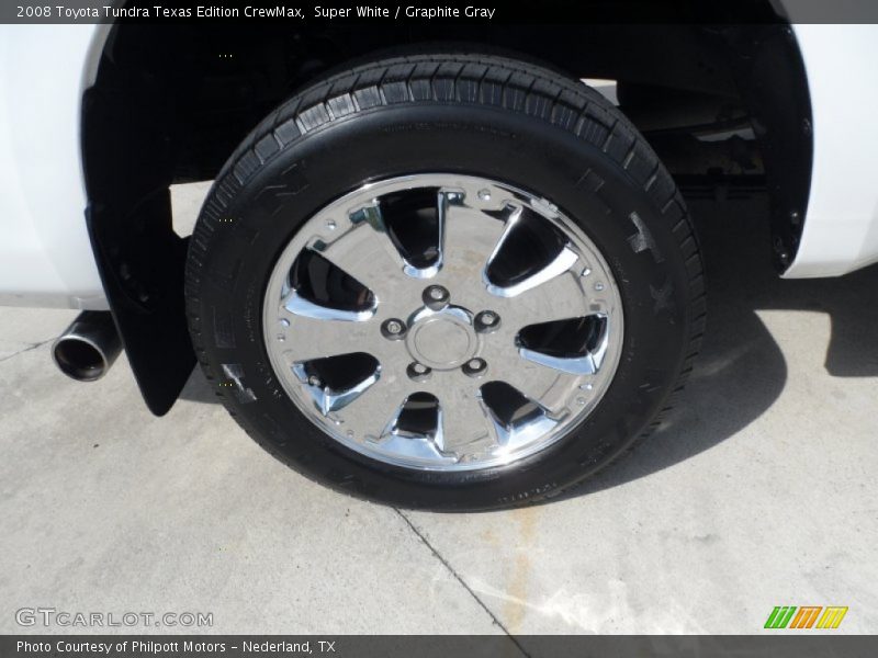Super White / Graphite Gray 2008 Toyota Tundra Texas Edition CrewMax