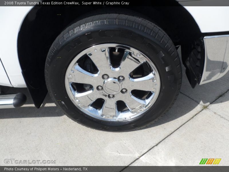 Super White / Graphite Gray 2008 Toyota Tundra Texas Edition CrewMax