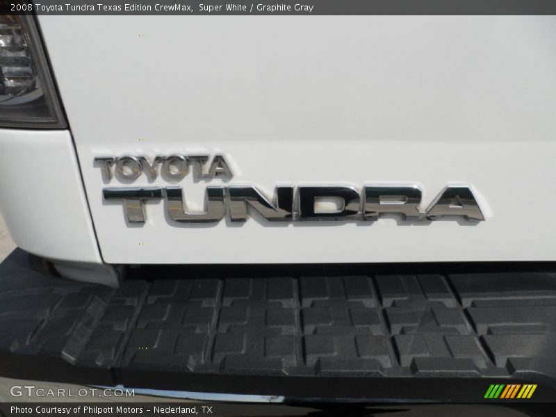 Super White / Graphite Gray 2008 Toyota Tundra Texas Edition CrewMax