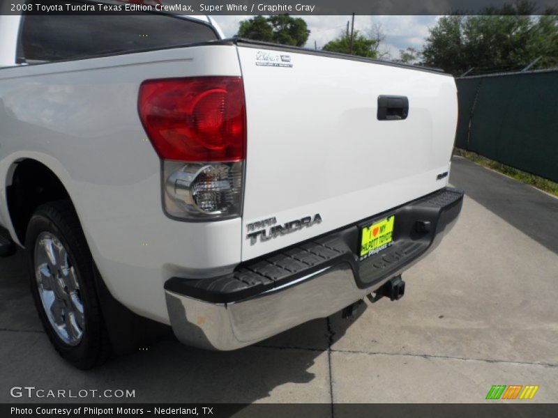 Super White / Graphite Gray 2008 Toyota Tundra Texas Edition CrewMax