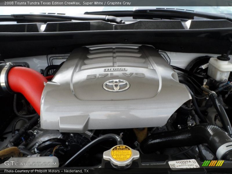 Super White / Graphite Gray 2008 Toyota Tundra Texas Edition CrewMax