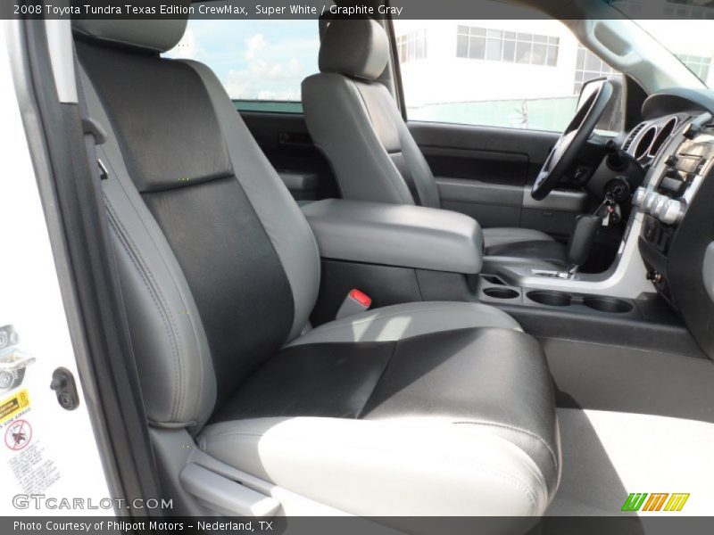 Super White / Graphite Gray 2008 Toyota Tundra Texas Edition CrewMax