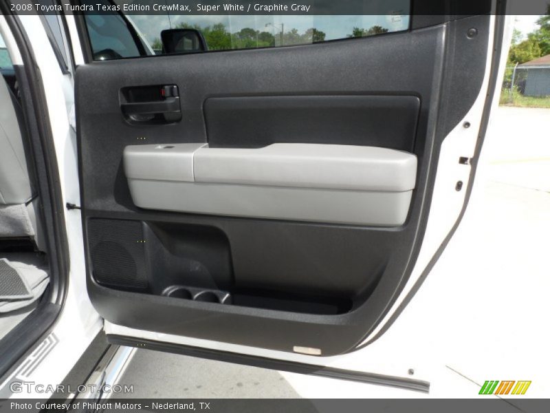 Super White / Graphite Gray 2008 Toyota Tundra Texas Edition CrewMax