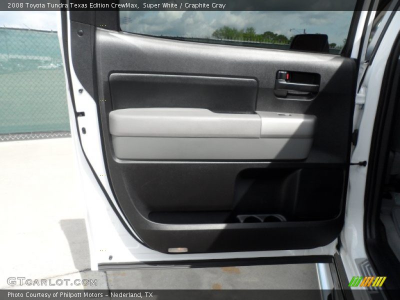 Super White / Graphite Gray 2008 Toyota Tundra Texas Edition CrewMax