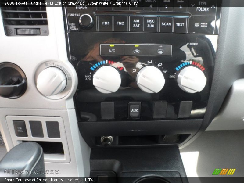 Super White / Graphite Gray 2008 Toyota Tundra Texas Edition CrewMax