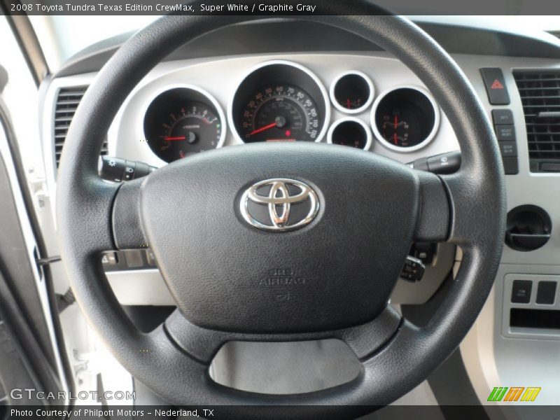 Super White / Graphite Gray 2008 Toyota Tundra Texas Edition CrewMax