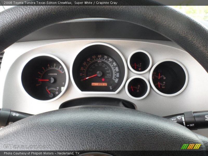 Super White / Graphite Gray 2008 Toyota Tundra Texas Edition CrewMax