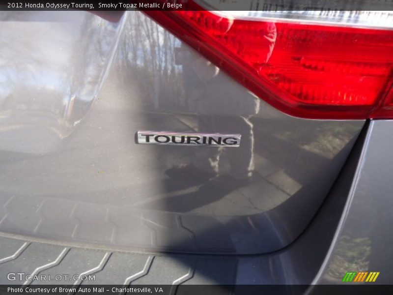 Smoky Topaz Metallic / Beige 2012 Honda Odyssey Touring