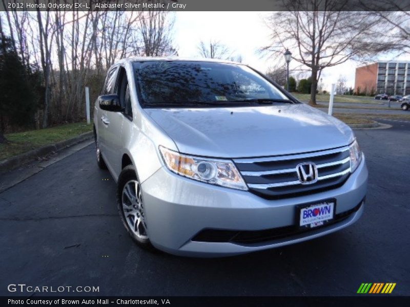 Alabaster Silver Metallic / Gray 2012 Honda Odyssey EX-L