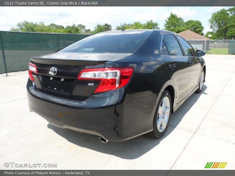 Cosmic Gray Mica / Black/Ash 2012 Toyota Camry SE