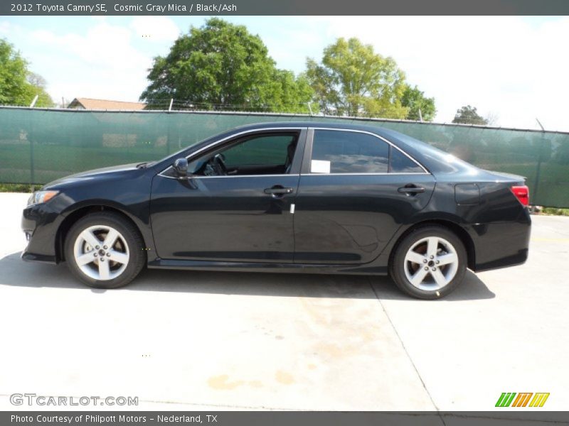 Cosmic Gray Mica / Black/Ash 2012 Toyota Camry SE