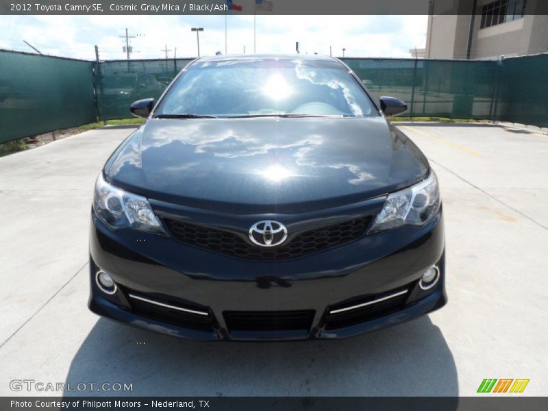 Cosmic Gray Mica / Black/Ash 2012 Toyota Camry SE