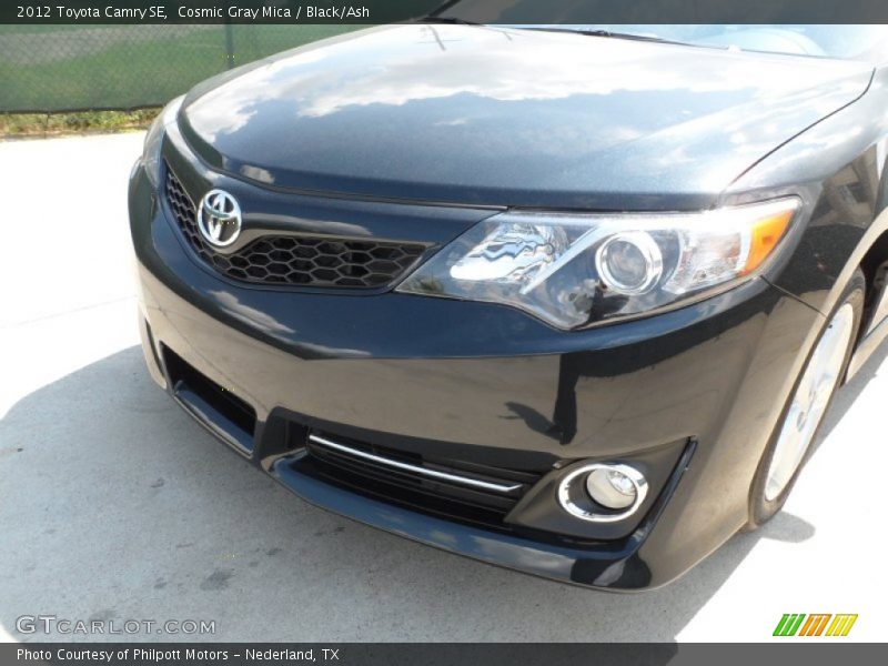 Cosmic Gray Mica / Black/Ash 2012 Toyota Camry SE