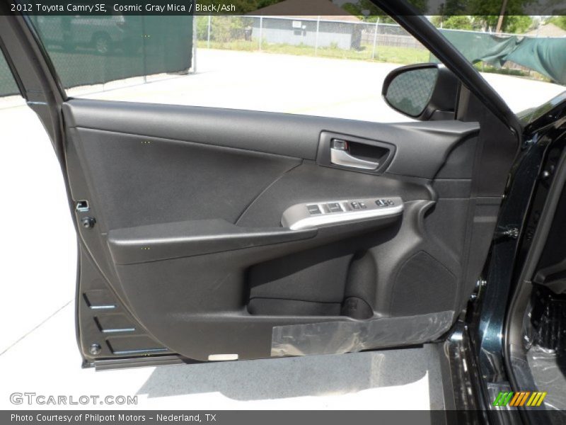 Cosmic Gray Mica / Black/Ash 2012 Toyota Camry SE