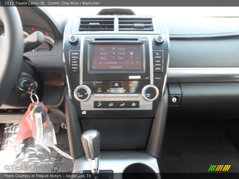 Cosmic Gray Mica / Black/Ash 2012 Toyota Camry SE