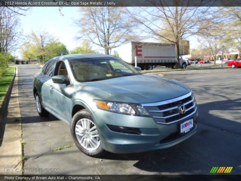 Opal Sage Metallic / Ivory 2012 Honda Accord Crosstour EX-L