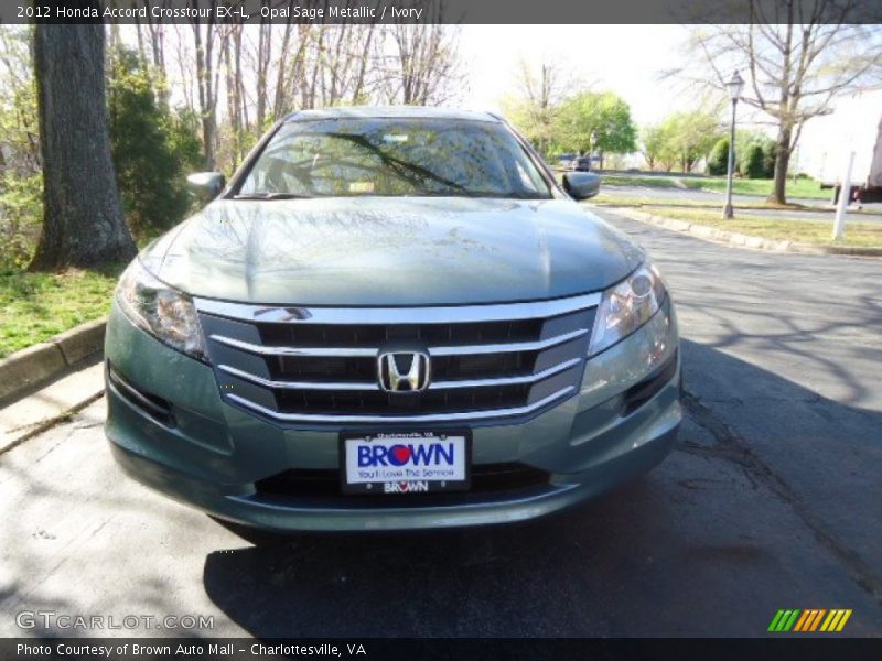 Opal Sage Metallic / Ivory 2012 Honda Accord Crosstour EX-L