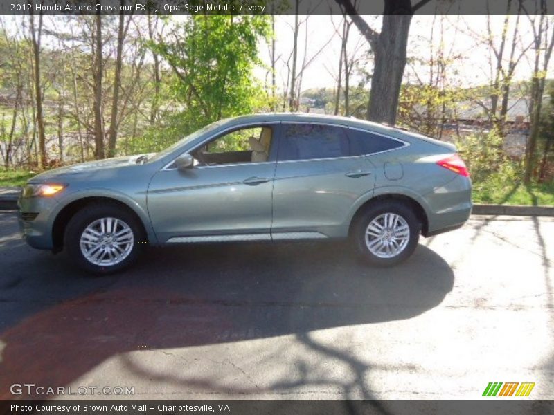 Opal Sage Metallic / Ivory 2012 Honda Accord Crosstour EX-L